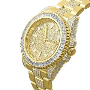 Brand New In Box Yellow Gold Men Diamond Watch
